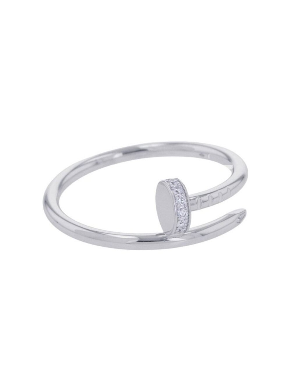 Cartier Ring Juste un Clou SM Small Model Diamond Total 18k White Gold